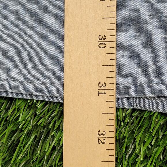 Vintage Dickies Work Button Shirt XL 26x31 Baggy Chambray - Picture 11 of 11